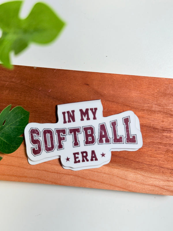 In My Softball Era Magnetic Bookmark