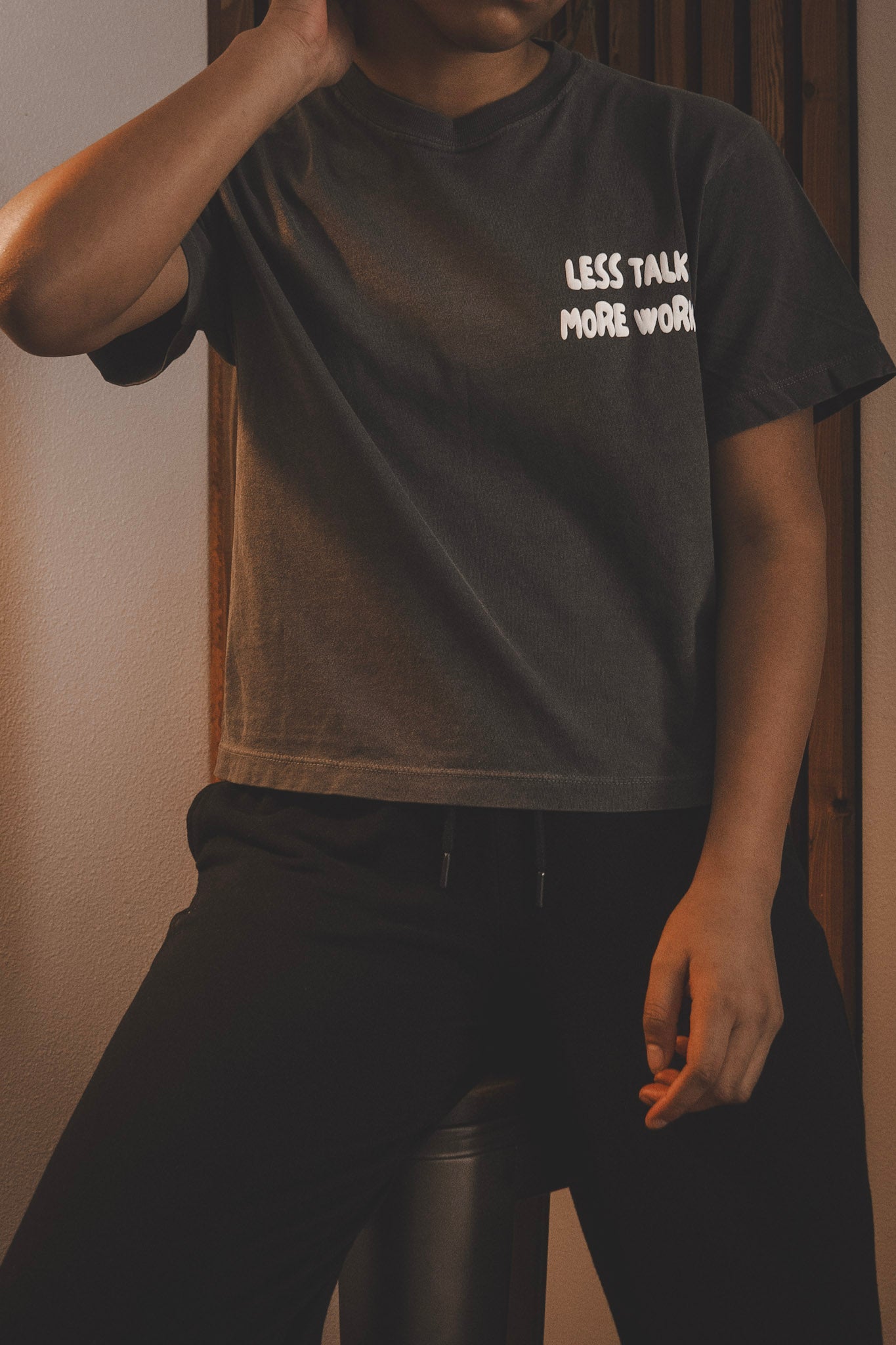 Never Stop Trying HEAVY WEIGHT Crop Top