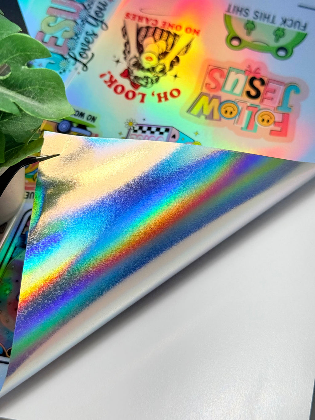 VINYL STICKER PAPER | HOLOGRAPHIC [A4]