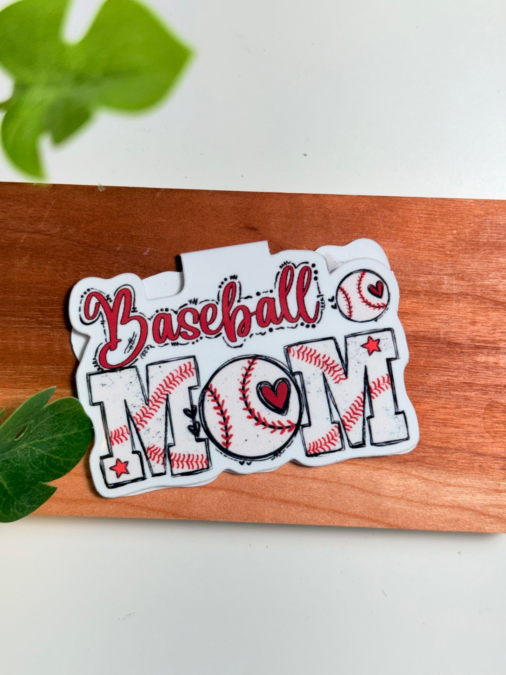 Baseball Mom Magnetic Bookmark