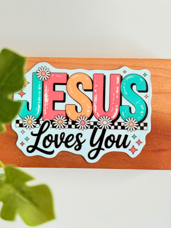 Jesus Loves You Sticker