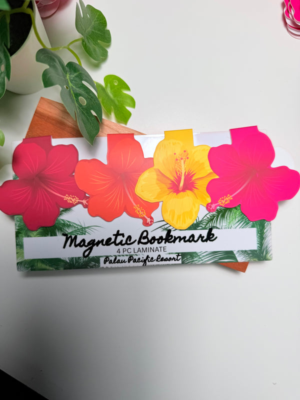 Tropical Bloom 4 In 1 Magnetic Bookmark