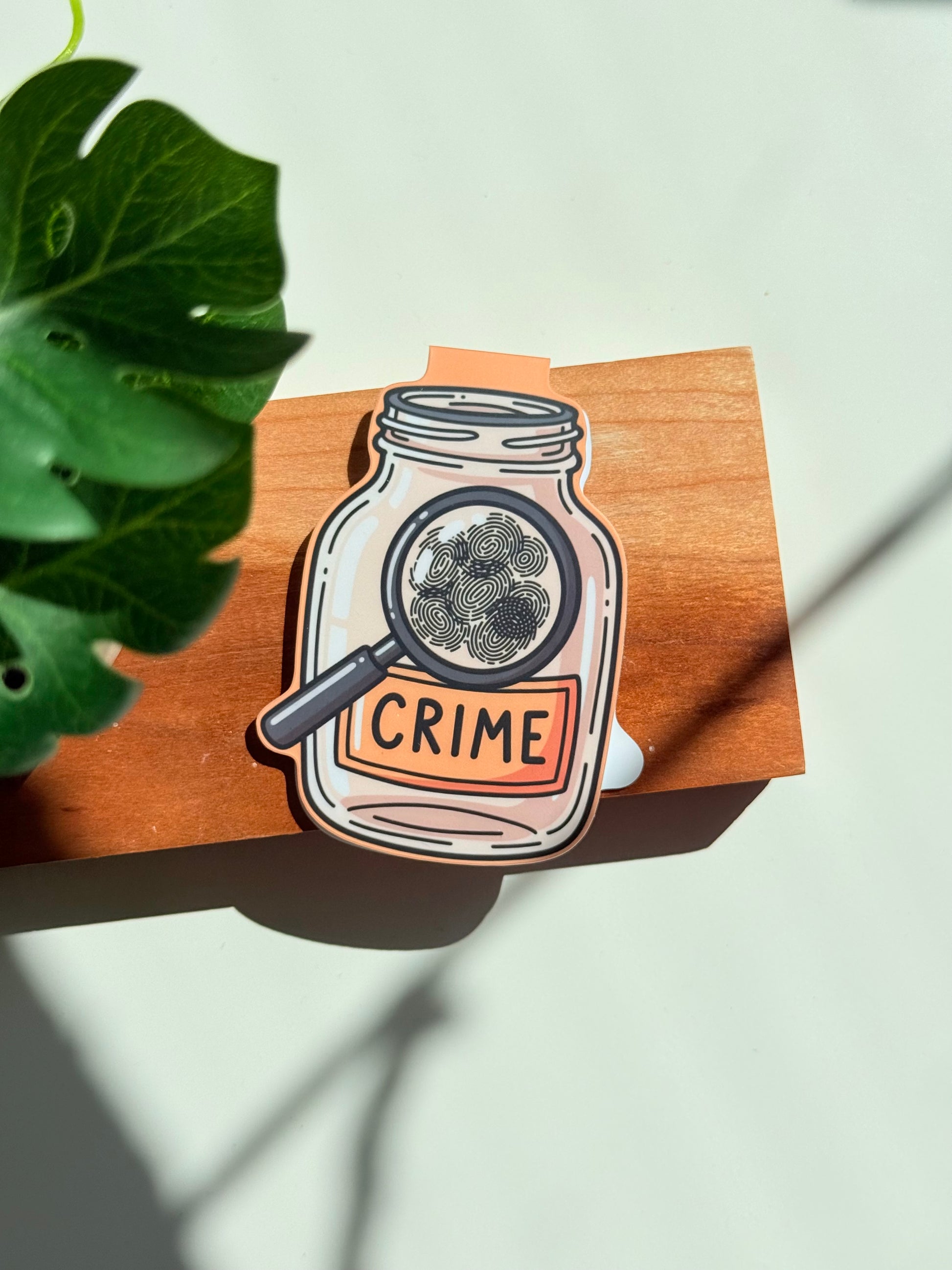 Crime Magnetic Bookmark