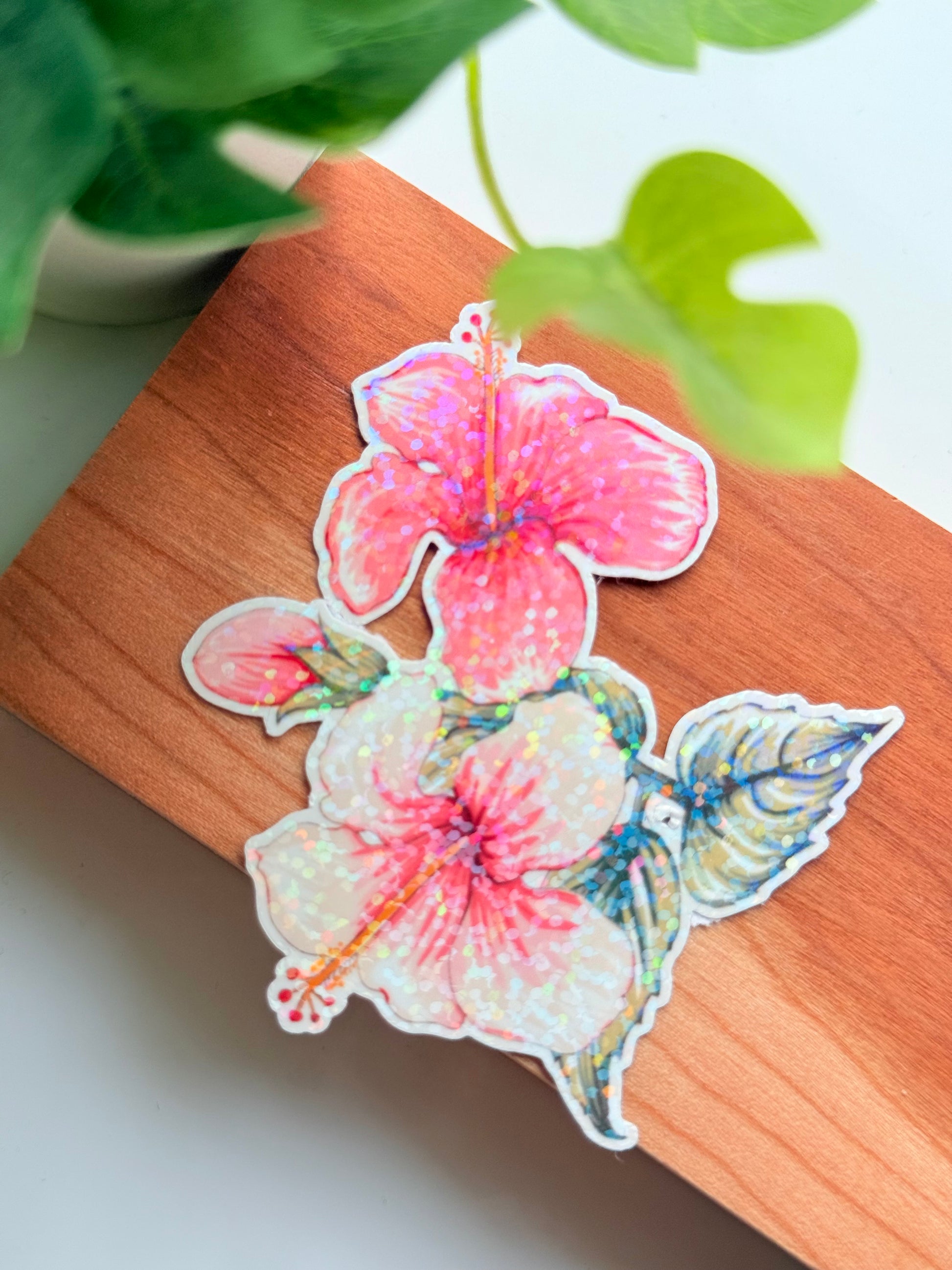 Pink & White Hibiscus