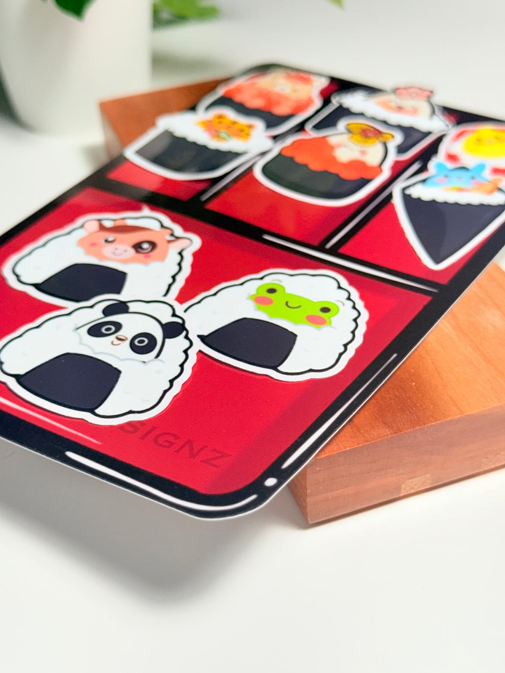 Kawaii Sushi Bento Box Sticker Pack