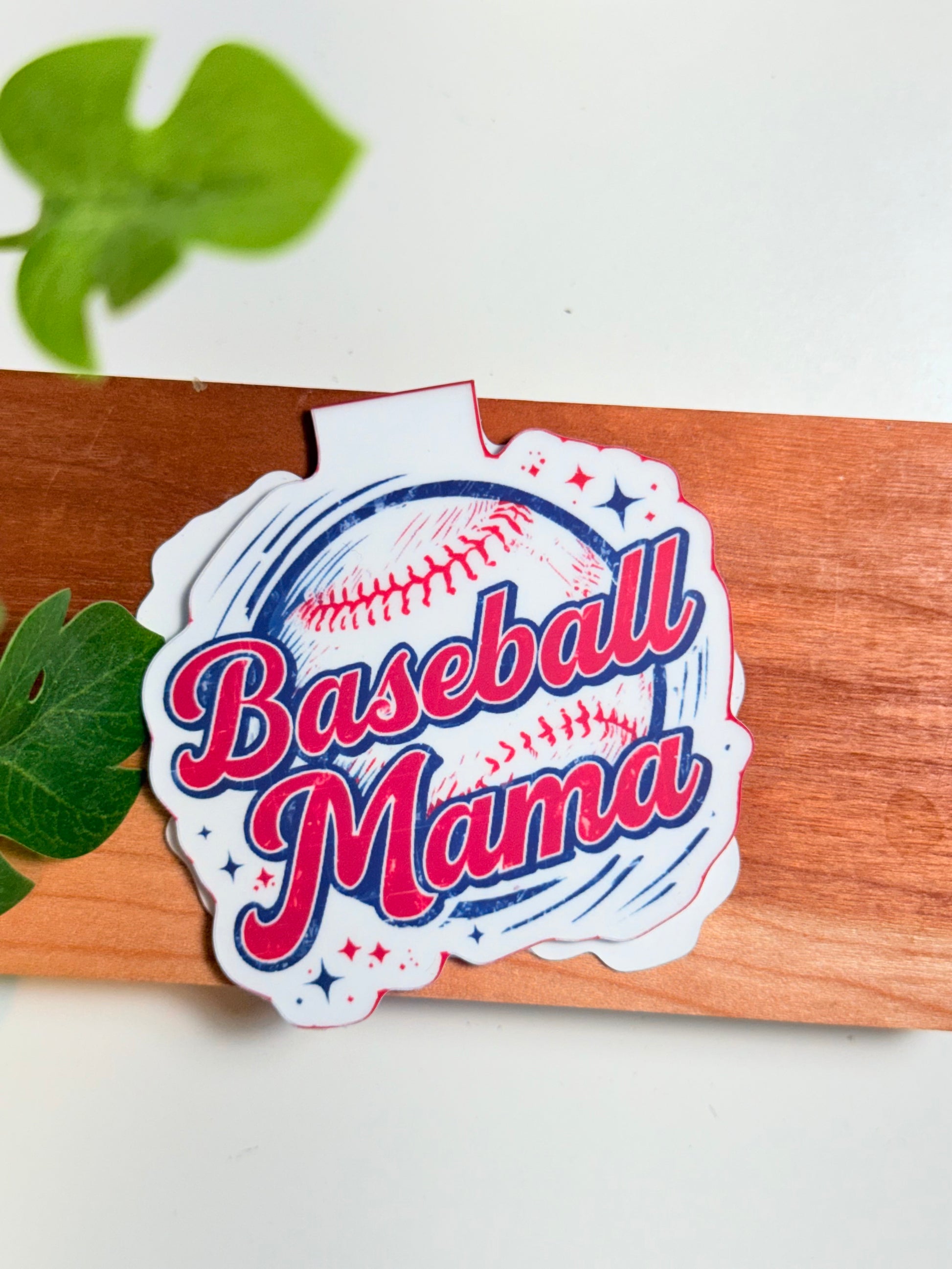 Baseball Mama Magnetic Bookmark