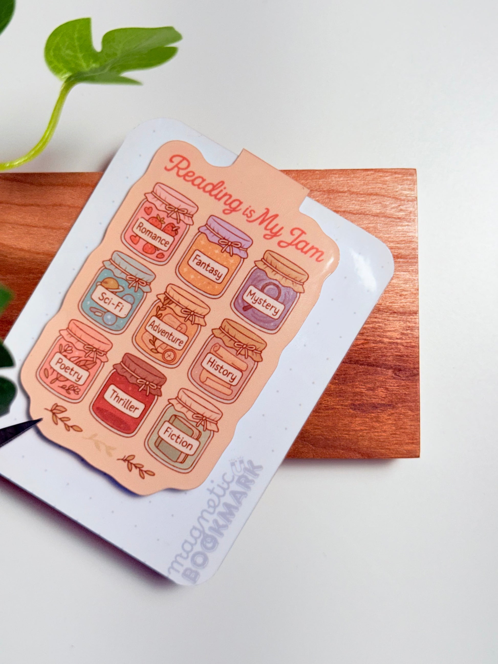 Reading Is My Jam Magnetic Bookmark