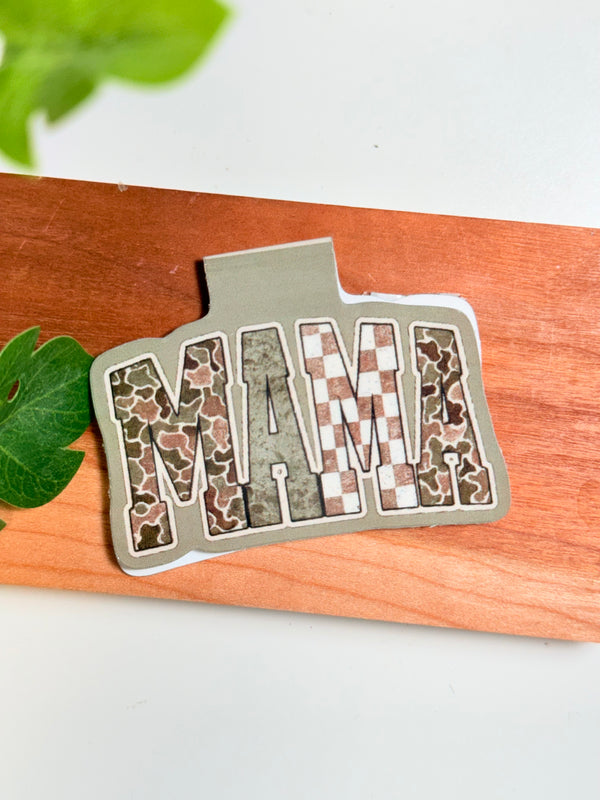 Camouflage Mama Magnetic Bookmark