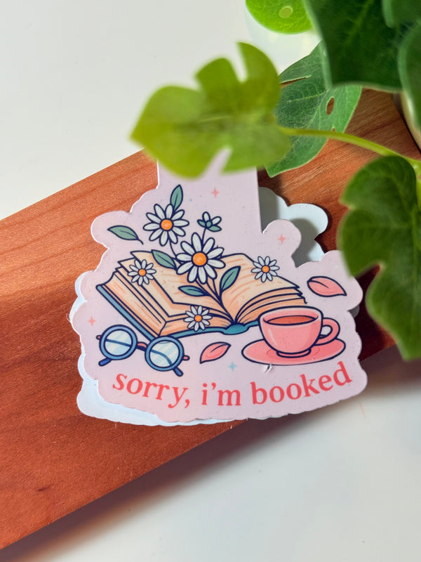Sorry, I’m Booked Magnetic Bookmark