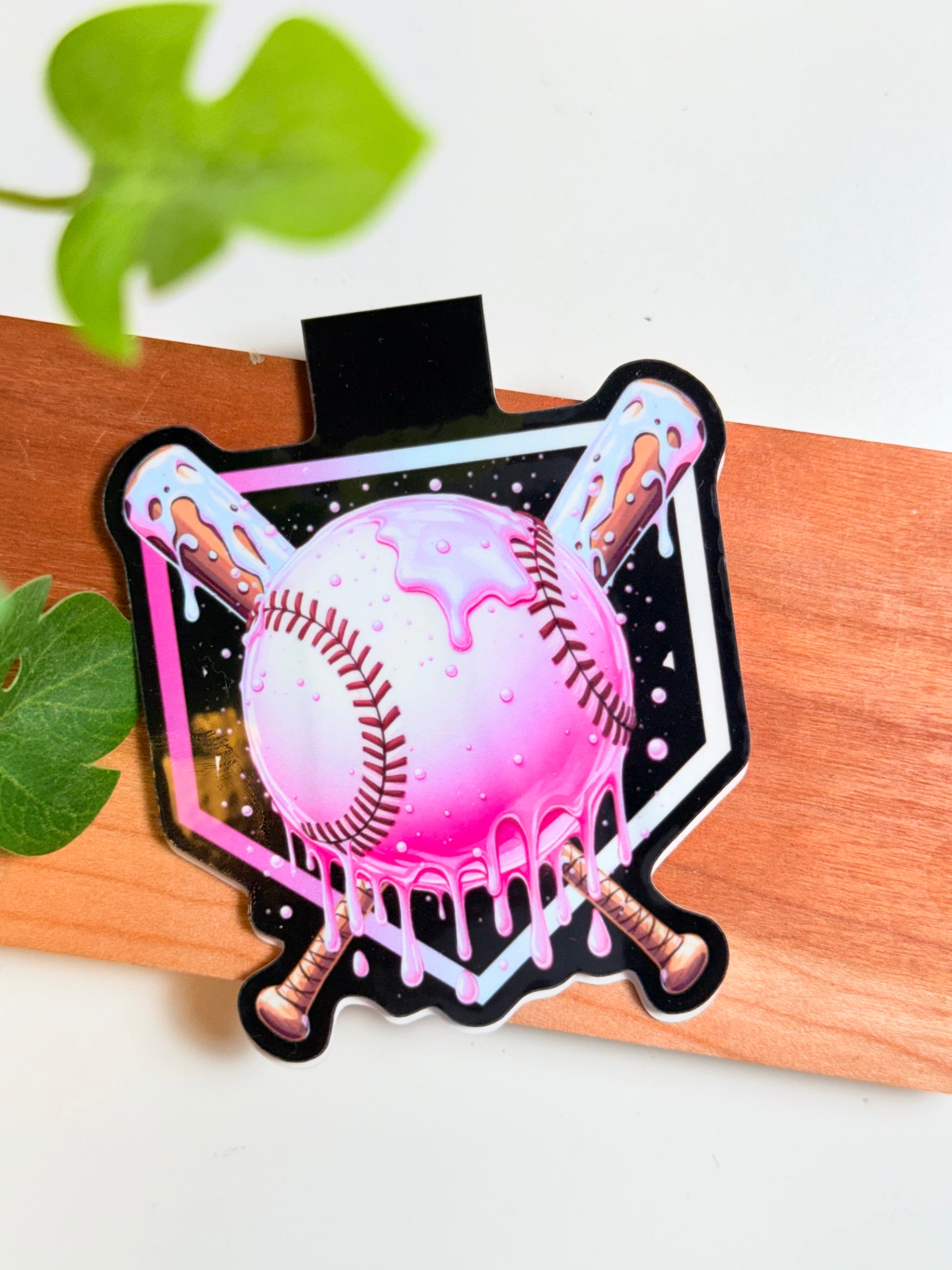 Baseball Drip Magnetic Bookmark