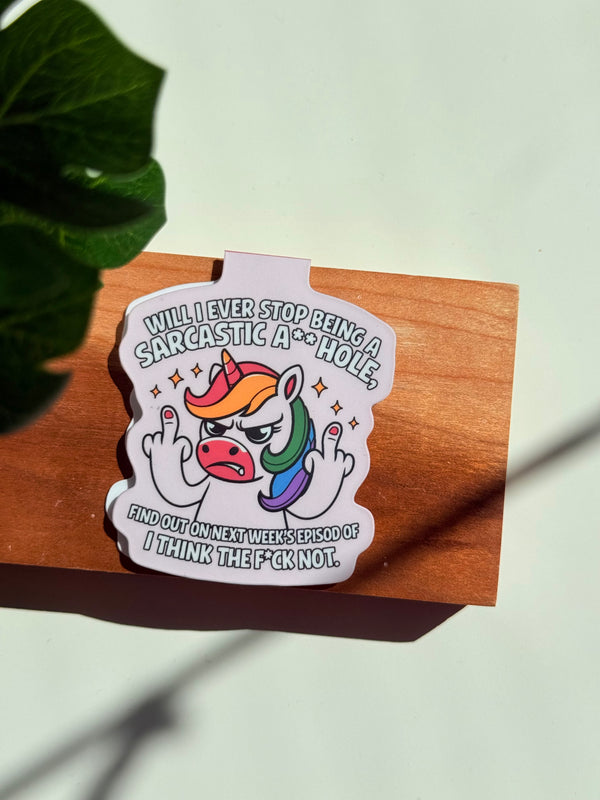 Sarcastic Asshole Magnetic Bookmark