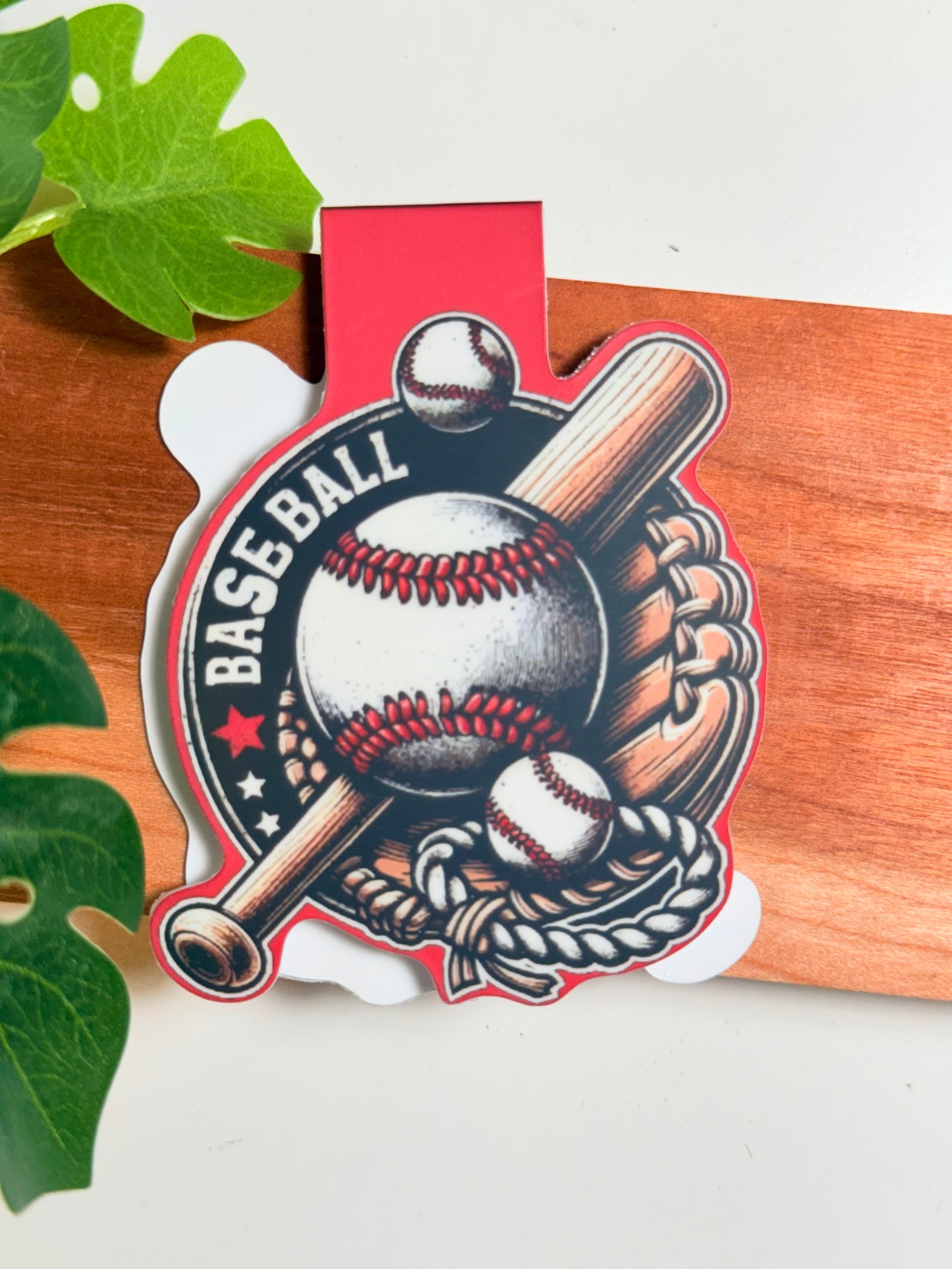 Baseball Gear Magnetic Bookmark