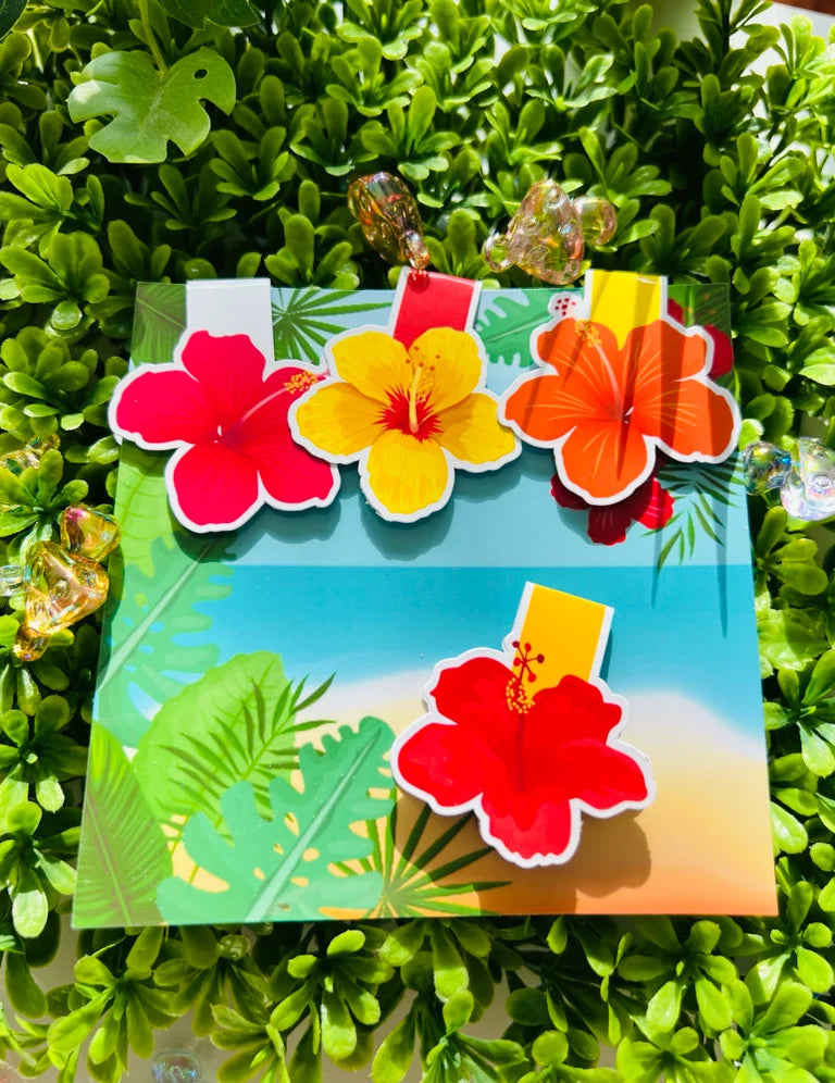 Tropical Bloom 4 In 1 Magnetic Bookmark