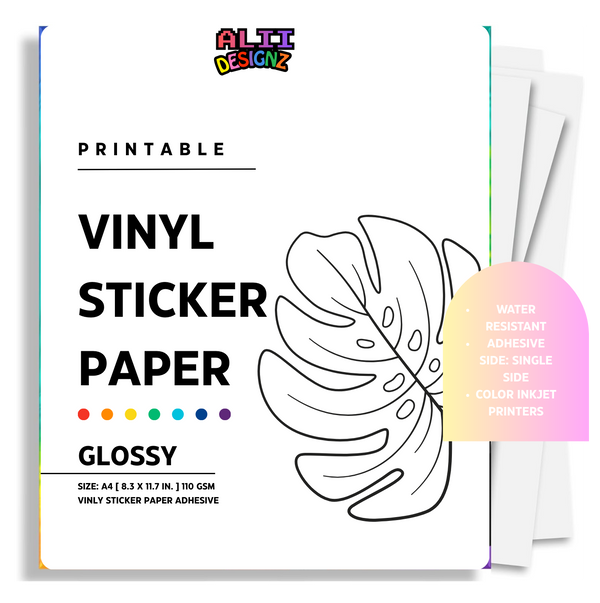 VINYL STICKER PAPER | GLOSSY [A4]